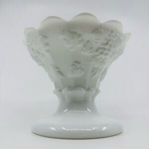 Westmoreland Paneled Grape Milk Glass 5" Epergne Base Piece Code - EPEB5 Antique